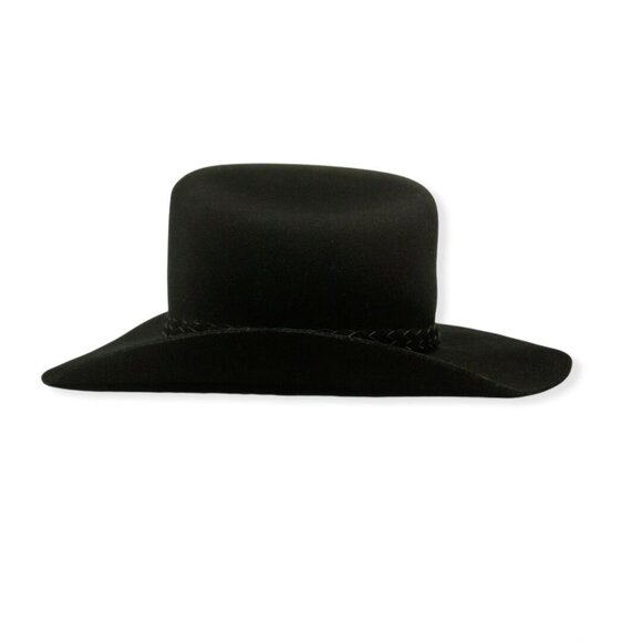 Vintage Smithbilt Cowboy Western Hat 6 7/8 Black Wool Felt 3X Calgary Canada - Picture 5 of 11